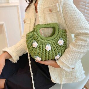 Sea Shell DIY Hand-woven Fabric Strip Bag Craft Kit